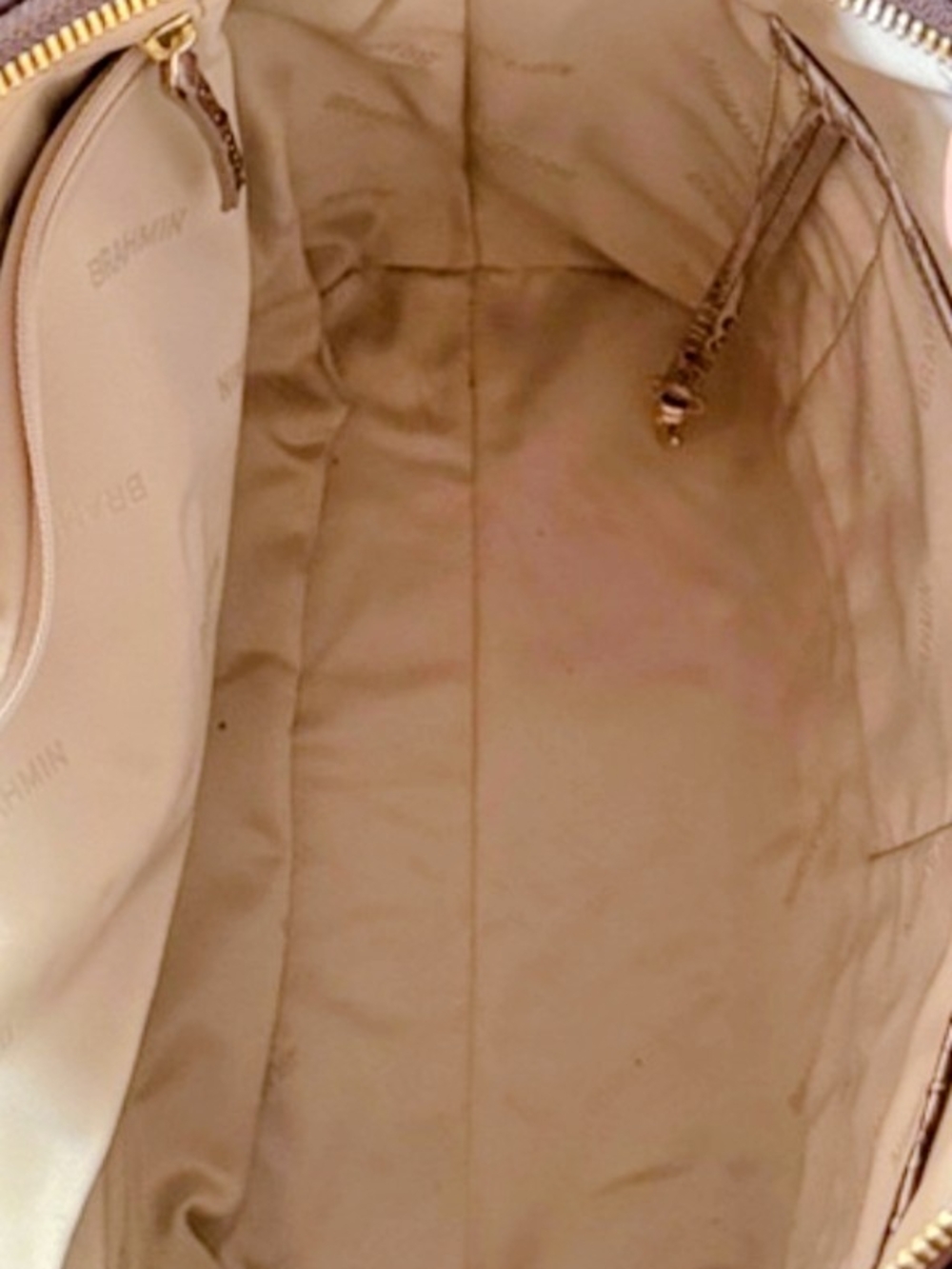 Brahmin LG Leather Duxbury Silver Lining Windemere Satchel - Picture 9 of 11